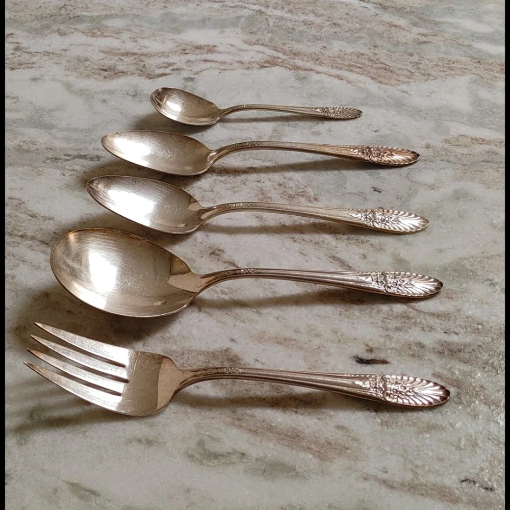1954 'Riviera Revisited' Silver Plate Serving Utensils